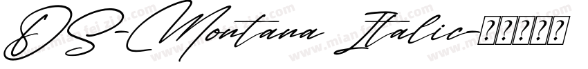 DS-Montana Italic字体转换